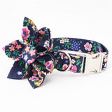 The Natalie Flower Collar Set with Free Engraving