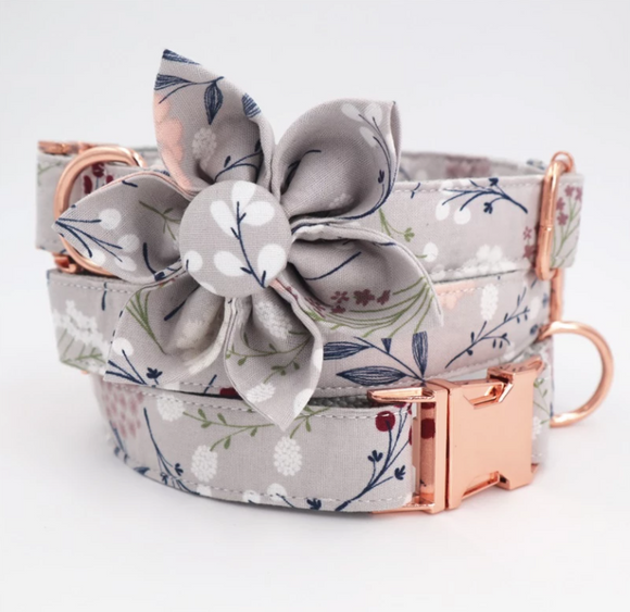 Flower Power: Engraved Flower Collars and leash