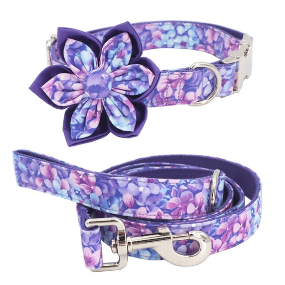The Aurora Flower Collar Set with Free Engraving