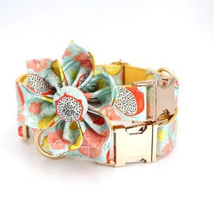 The Chloe Flower Collar Set with Free Engraving