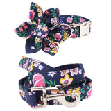 The Natalie Flower Collar Set with Free Engraving