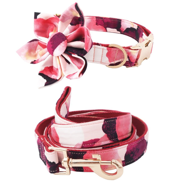 The Amelia Flower Collar Set with Free Engraving